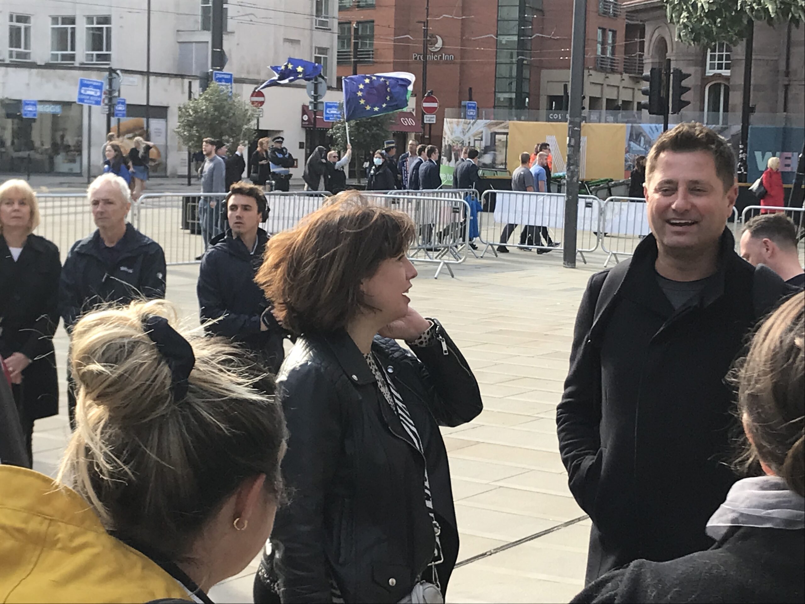 Lucy Powell and George Clarke at the Cladiators' Conference